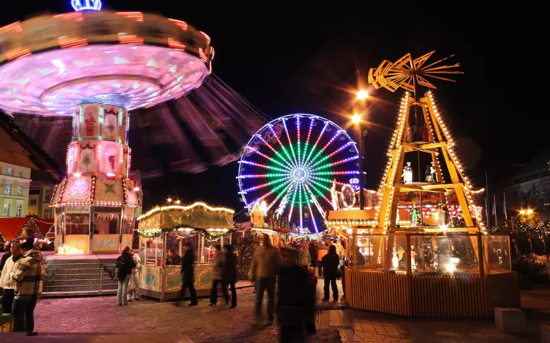 Julmarknaden på Neuer Markt i Rostock