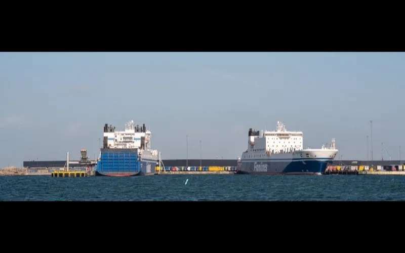 Finnlines-fartyg i Malmö hamn